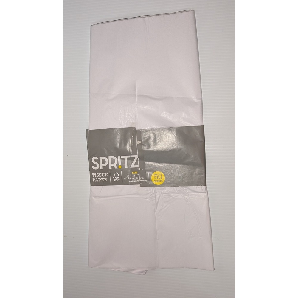 50 Sheets SPRITZ white Gift Tissue Paper 16 1/2 X 24" T61